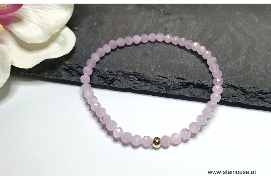 Armband Kunzit facettiert 4mm